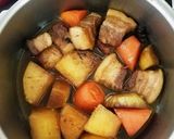 大根・人参・豚ブロック肉の煮込み中華味作り方3写真