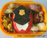 パトレンジャー♡パトレン１号♡キャラ弁作り方8写真
