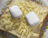 チョコマシュマロのせ☆甘旨チーズトースト作り方3写真