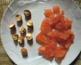 レンジで３分♪トマトとスモークチーズパン作り方1写真