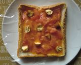 レンジで３分♪トマトとスモークチーズパン作り方4写真