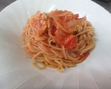 水漬けパスタのアマトリチャーナ風作り方5写真