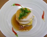 大根と卵焼と豆腐のミルフィーユ・あんかけ作り方20写真