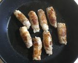 切り餅の肉巻き作り方4写真