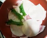 餃子の皮入豚薄切り重ね焼き作り方2写真