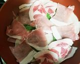 餃子の皮入豚薄切り重ね焼き作り方3写真