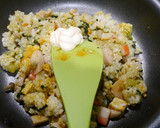 簡単！野菜炒めリメイク☆カレーピラフ作り方2写真