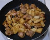 鶏もも肉と長いものこってりしょうが焼き作り方3写真
