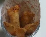 インゲン×ハム×チーズの餃子の皮包み揚げ作り方6写真
