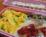 おからネギ入り☆だし巻き卵(卵焼き)弁当作り方4写真