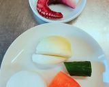 簡単！切るだけ野菜たっぷりのタコのマリネ作り方1写真