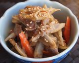 ごぼうと豚ばらのきんぴら作り方6写真