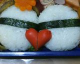 パンダちゃんおにぎりのバレンタイン弁当作り方1写真