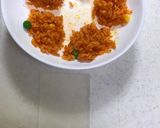 子供に人気☆チキンライスの三角春巻き作り方2写真
