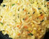 離乳食後期☆うどんと野菜のふわモチお焼き作り方5写真