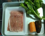 ヤーコン使って★豚肉の三色巻き巻き作り方1写真