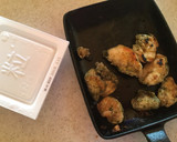 納豆とチキンの磯部揚げ風のトースト作り方1写真