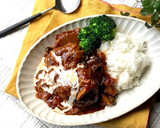 【あと出しごはん】簡単煮込みハンバーグ作り方6写真