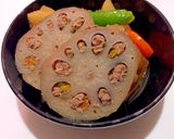 レンコン肉詰めと芋煮 簡単作り方4写真