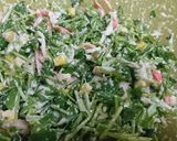 超簡単【豆苗とカニカマのシーザーサラダ】作り方7写真