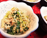 簡単【ほうれん草としらすのツナ醤油和え】作り方10写真