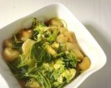 ほうれん草の卵とじ お麩プラス作り方8写真