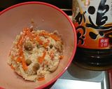 簡単１品☆シメジ人参豆腐で白和え風サラダ作り方3写真