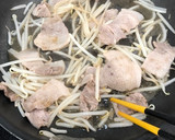 簡単☆豚肉ともやしのポン酢炒め作り方5写真