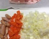 豚と大豆のトマト煮込みミネストローネ風作り方4写真