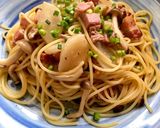 かぶとベーコンのチャチャっとパスタ作り方5写真