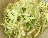 キャベツと長芋のお好み焼き作り方1写真