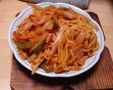 中華麺／脱脂粉乳／シャンタンでナポリタン作り方12写真