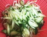 簡単☆もやしの梅マヨサラダ作り方1写真