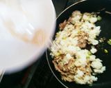 豚バラとﾈｷﾞのチャーハン☆がっつり系作り方5写真