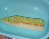 電車好き 新幹線はやぶさ 幼稚園のお弁当作り方1写真