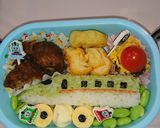 電車好き 新幹線はやぶさ 幼稚園のお弁当作り方2写真