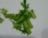 わさび菜のサラダ！　コンビーフとともに作り方3写真