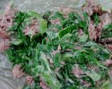 わさび菜のサラダ！　コンビーフとともに作り方5写真