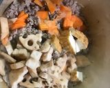 レンコン ♡ひき肉カレー炒め作り方5写真