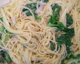 春パスタ☆菜の花ベーコンの柚子クリーム風作り方7写真