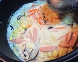 子供喜ぶ！【白菜とギョニソのクリーム煮】作り方8写真
