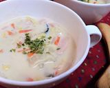 子供喜ぶ！【白菜とギョニソのクリーム煮】作り方11写真