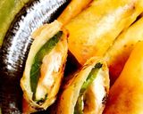 鶏胸肉の味噌チーズ春巻き♪作り方7写真