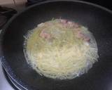 水漬けパスタのカルボラーラ作り方5写真