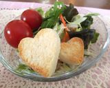 朝食バレンタイン♡ハートのサンドイッチ作り方9写真