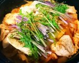 鳥むね肉の野菜キムチ鍋作り方9写真