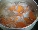 簡単やわらか肉団子の味噌汁作り方2写真