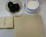 あんことクリームチーズの餅春巻き作り方1写真