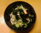 もやしとかいわれとかにかまの中華風サラダ作り方6写真