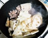 胡麻油香る豚肉とレンコン、ヤーコンの煮物作り方6写真